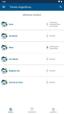 Trenes Argentinos android App screenshot 0