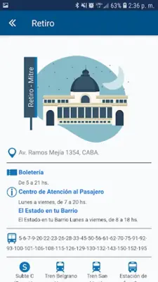 Trenes Argentinos android App screenshot 11