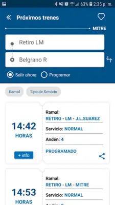 Trenes Argentinos android App screenshot 13