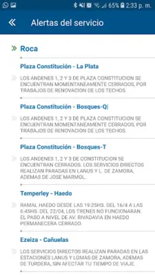 Trenes Argentinos android App screenshot 14